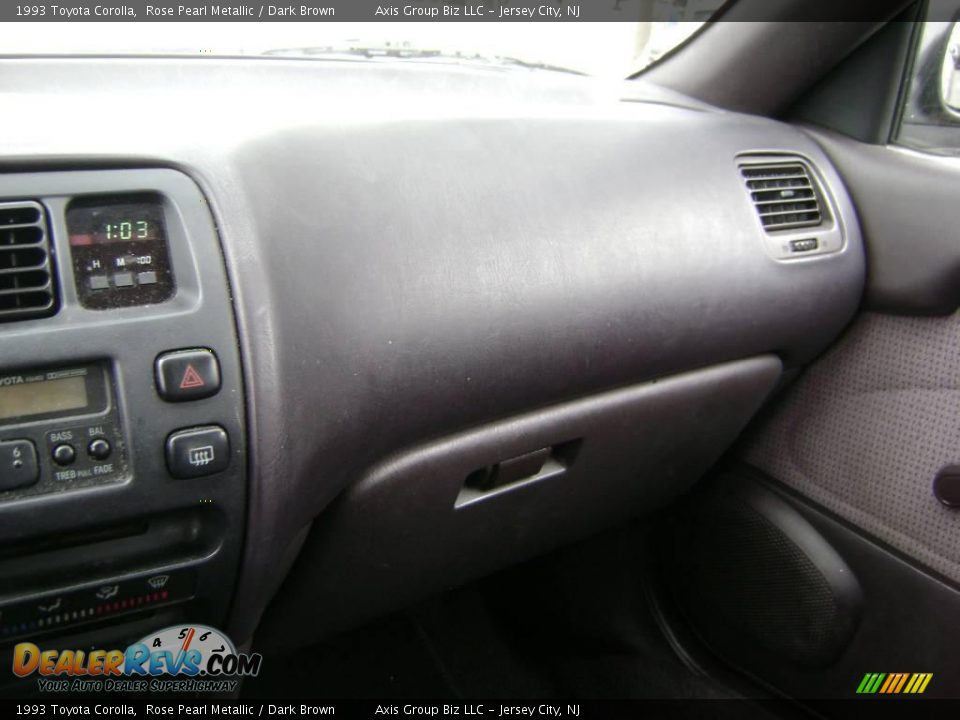 1993 Toyota Corolla Rose Pearl Metallic / Dark Brown Photo #20