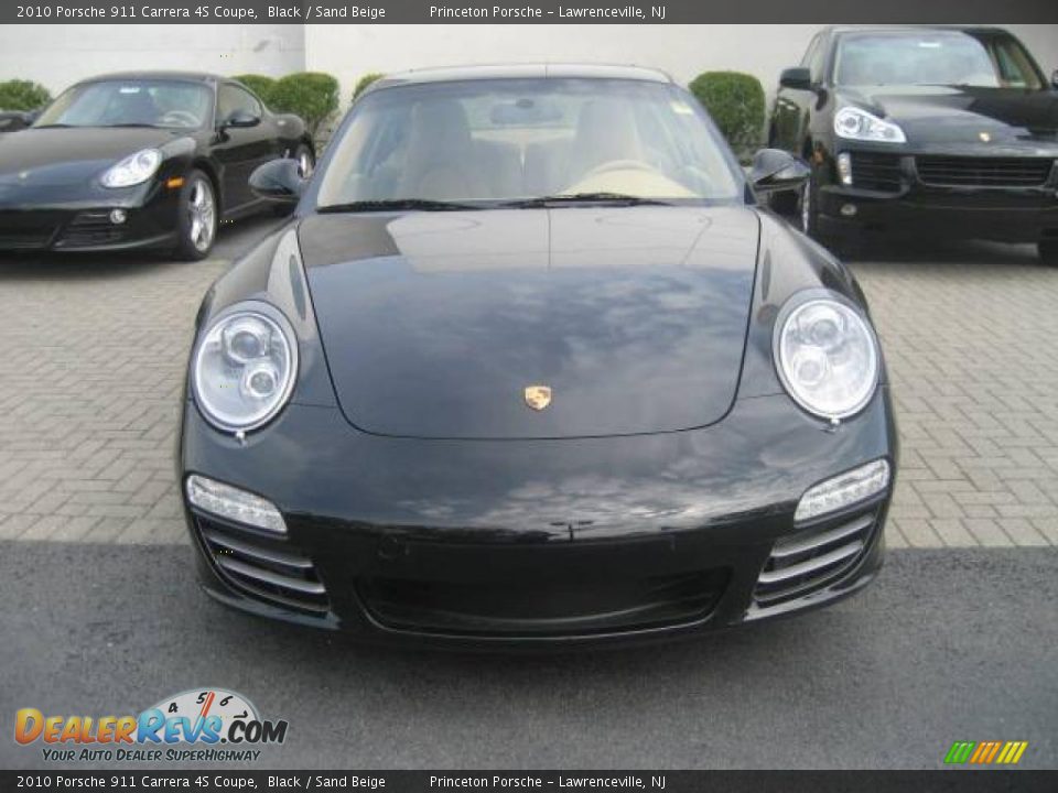 2010 Porsche 911 Carrera 4S Coupe Black / Sand Beige Photo #1