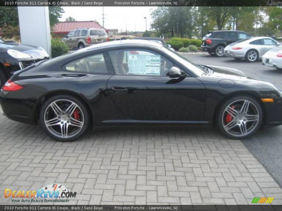 2010 Porsche 911 Carrera 4S Coupe Black / Sand Beige Photo #3