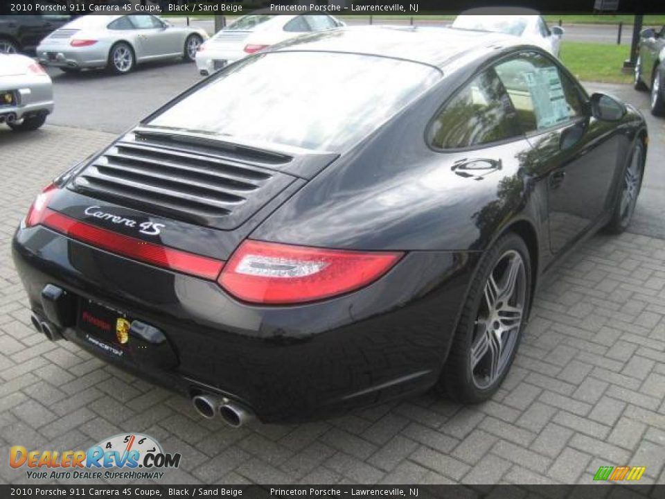 2010 Porsche 911 Carrera 4S Coupe Black / Sand Beige Photo #4