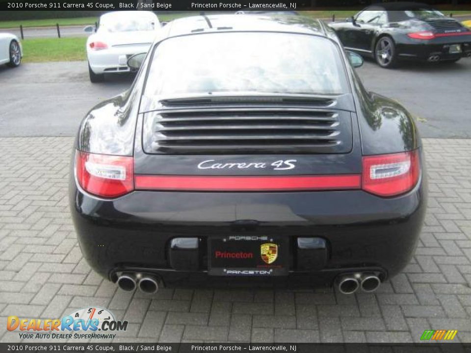 2010 Porsche 911 Carrera 4S Coupe Black / Sand Beige Photo #5