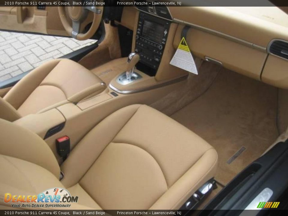 2010 Porsche 911 Carrera 4S Coupe Black / Sand Beige Photo #16