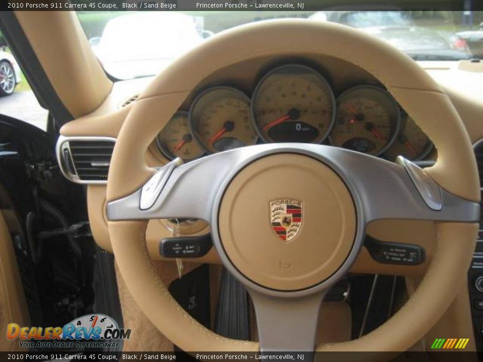 2010 Porsche 911 Carrera 4S Coupe Black / Sand Beige Photo #24