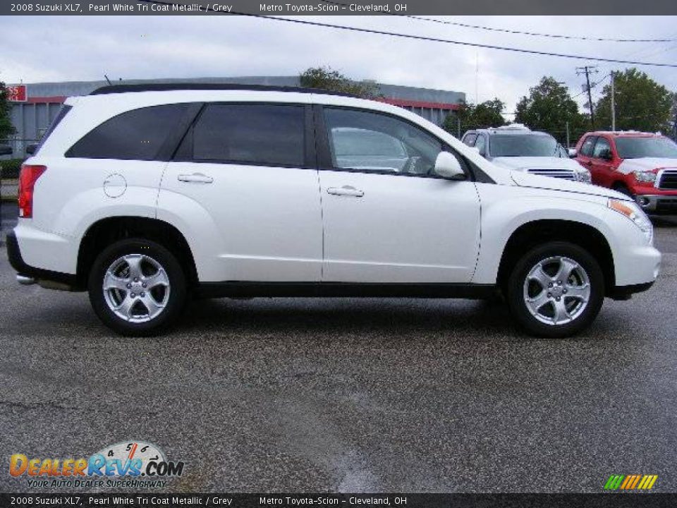 2008 Suzuki XL7 Pearl White Tri Coat Metallic / Grey Photo #2