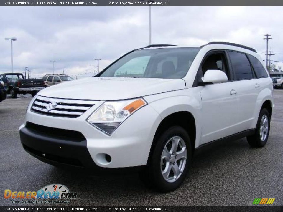 2008 Suzuki XL7 Pearl White Tri Coat Metallic / Grey Photo #7
