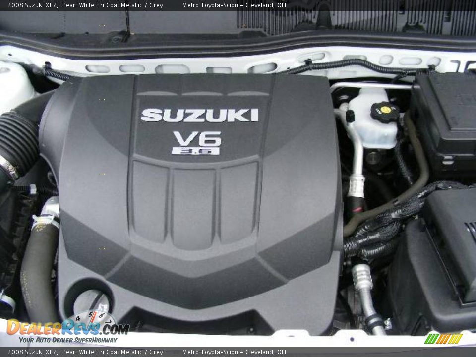 2008 Suzuki XL7 Pearl White Tri Coat Metallic / Grey Photo #26
