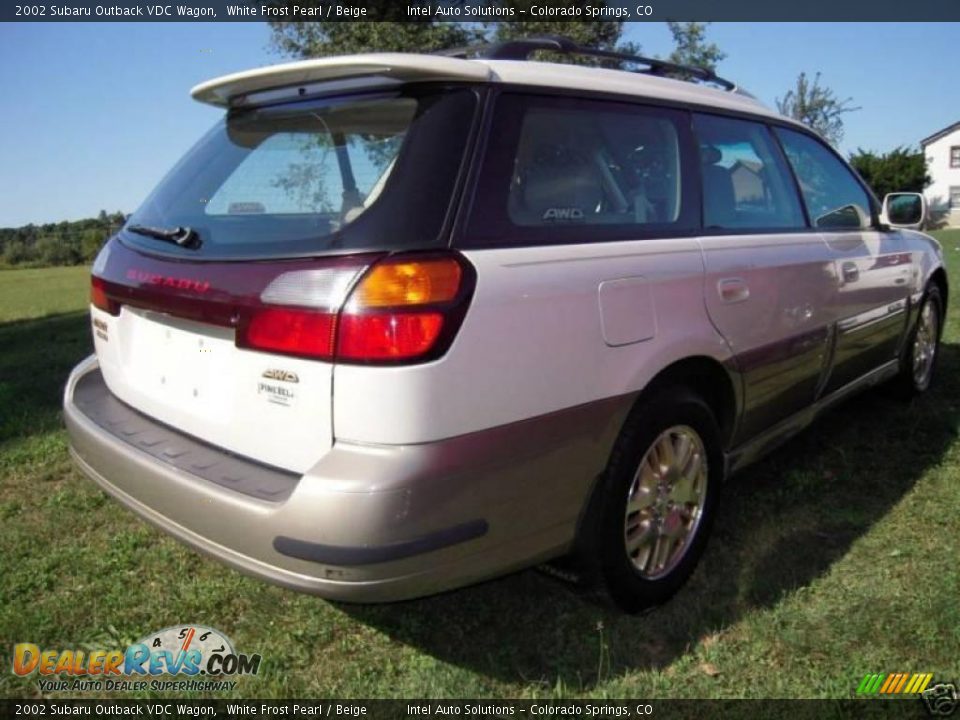 2002 Subaru Outback VDC Wagon White Frost Pearl / Beige Photo #3
