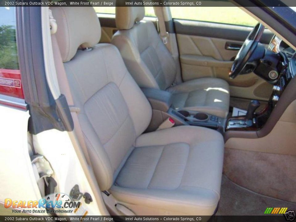 2002 Subaru Outback VDC Wagon White Frost Pearl / Beige Photo #6