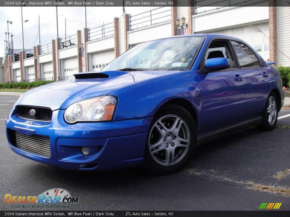 2004 Subaru Impreza WRX Sedan WR Blue Pearl / Dark Gray Photo #1