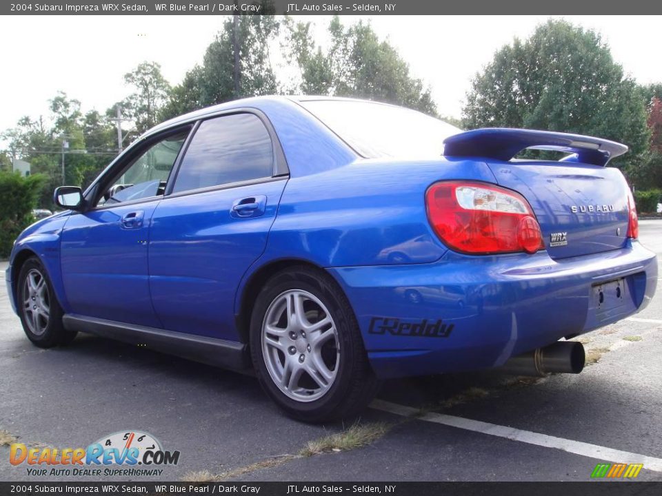 2004 Subaru Impreza WRX Sedan WR Blue Pearl / Dark Gray Photo #4