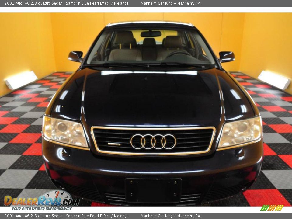 2001 Audi A6 2.8 quattro Sedan Santorin Blue Pearl Effect / Melange Photo #2