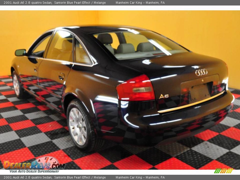 2001 Audi A6 2.8 quattro Sedan Santorin Blue Pearl Effect / Melange Photo #4