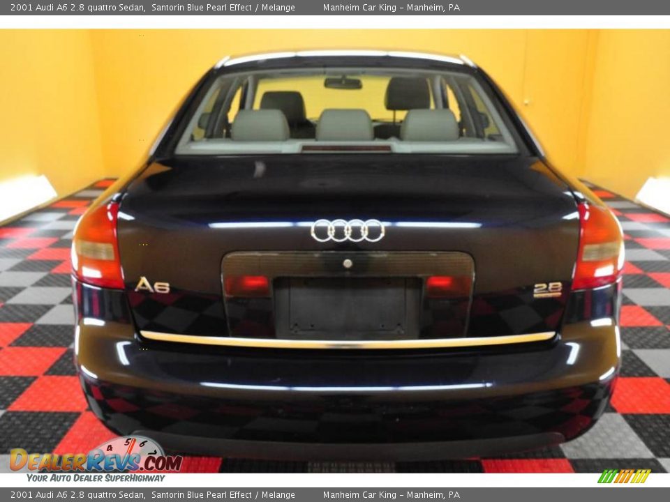 2001 Audi A6 2.8 quattro Sedan Santorin Blue Pearl Effect / Melange Photo #5