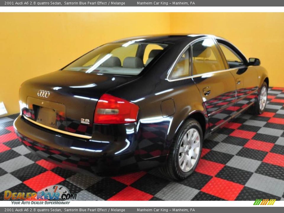 2001 Audi A6 2.8 quattro Sedan Santorin Blue Pearl Effect / Melange Photo #6