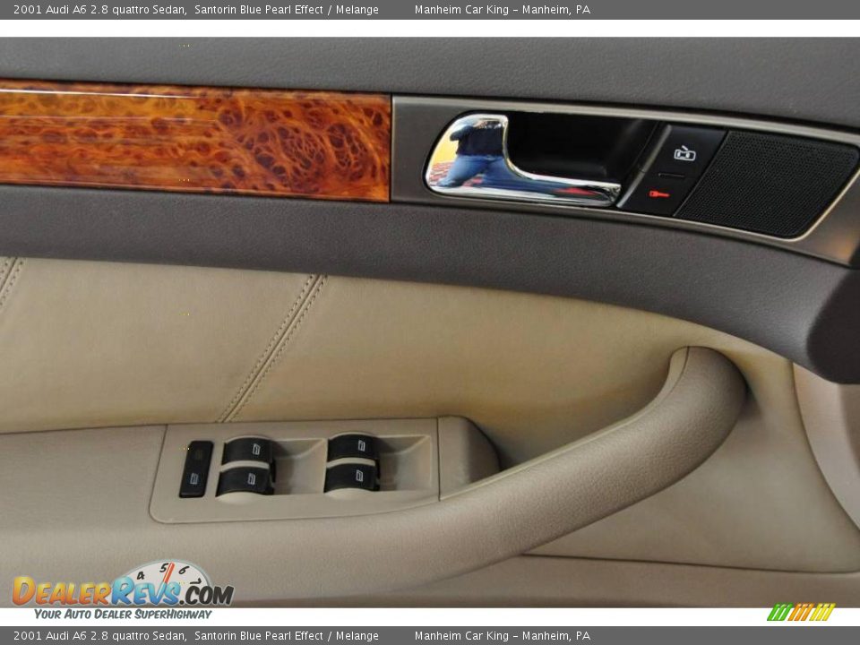 2001 Audi A6 2.8 quattro Sedan Santorin Blue Pearl Effect / Melange Photo #13