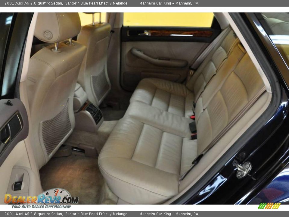 2001 Audi A6 2.8 quattro Sedan Santorin Blue Pearl Effect / Melange Photo #14