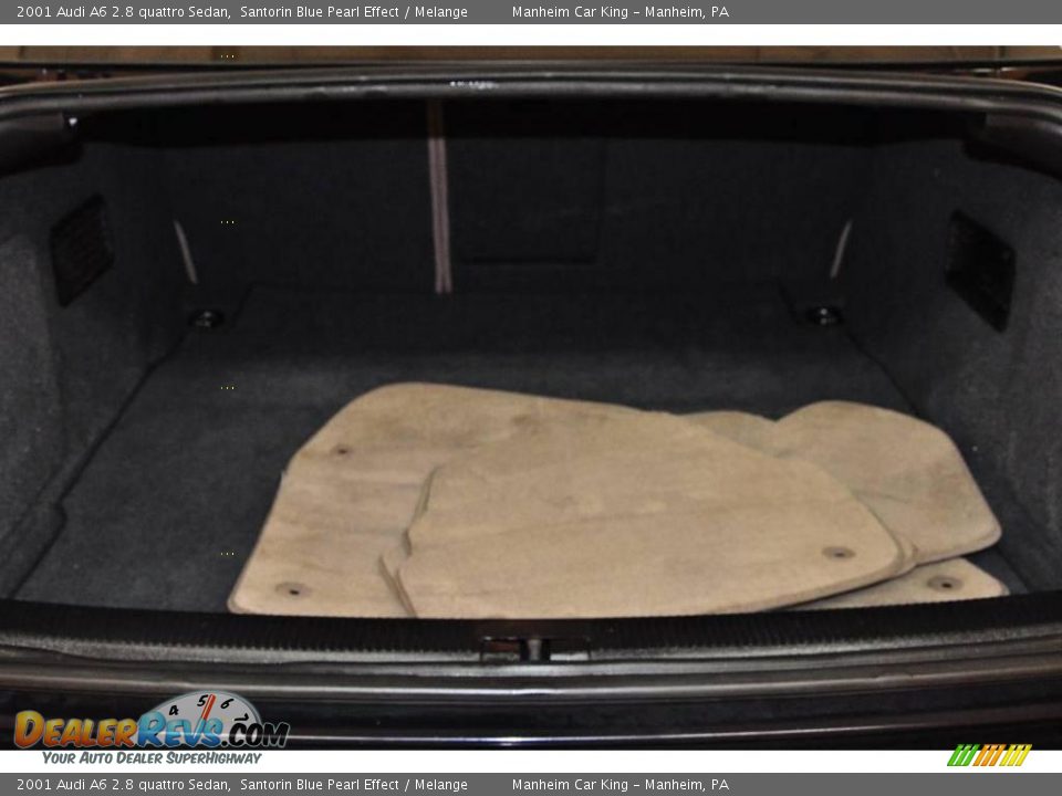 2001 Audi A6 2.8 quattro Sedan Santorin Blue Pearl Effect / Melange Photo #15