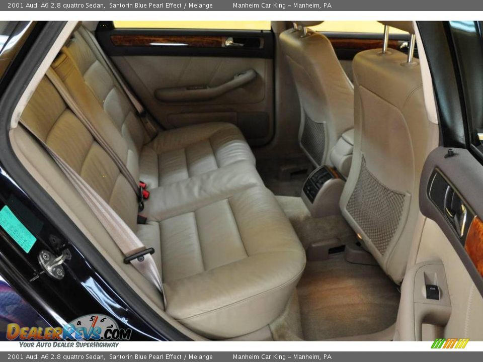2001 Audi A6 2.8 quattro Sedan Santorin Blue Pearl Effect / Melange Photo #16