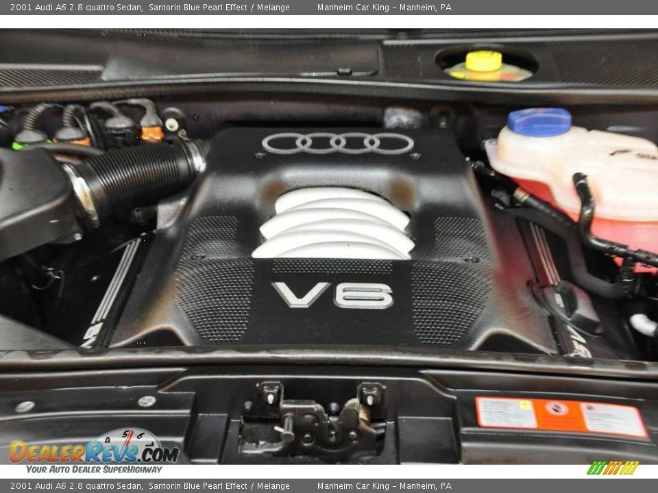 2001 Audi A6 2.8 quattro Sedan Santorin Blue Pearl Effect / Melange Photo #19
