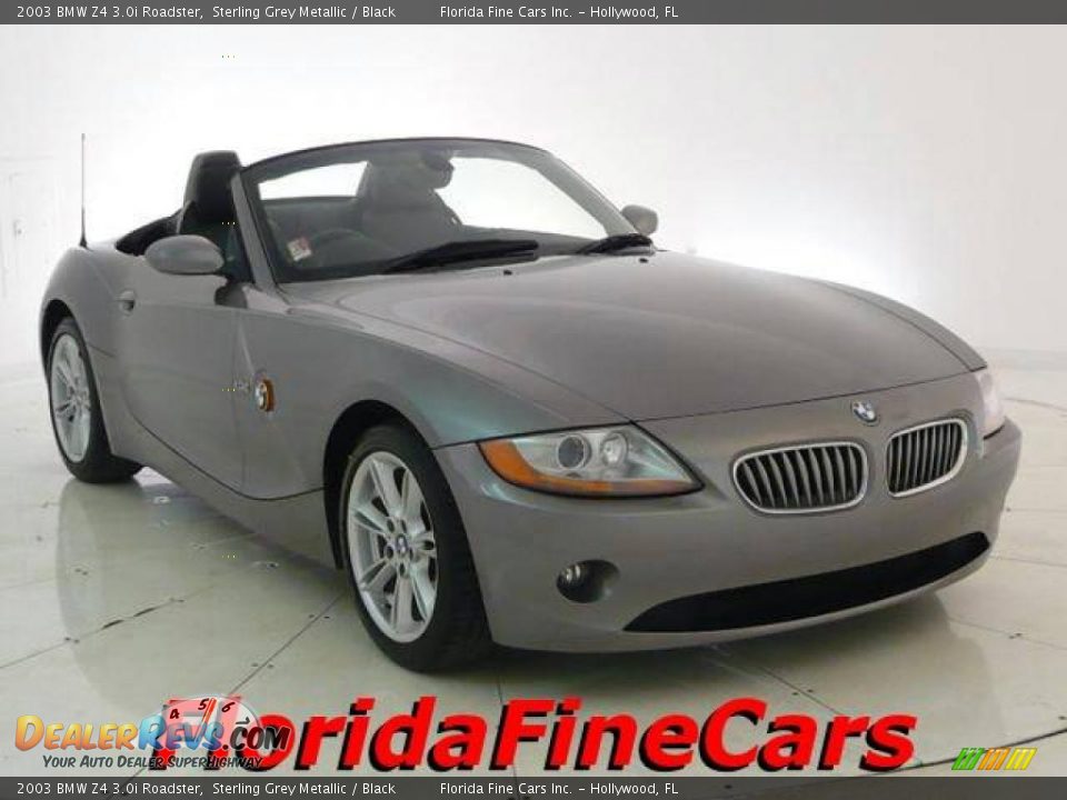 2003 BMW Z4 3.0i Roadster Sterling Grey Metallic / Black Photo #1