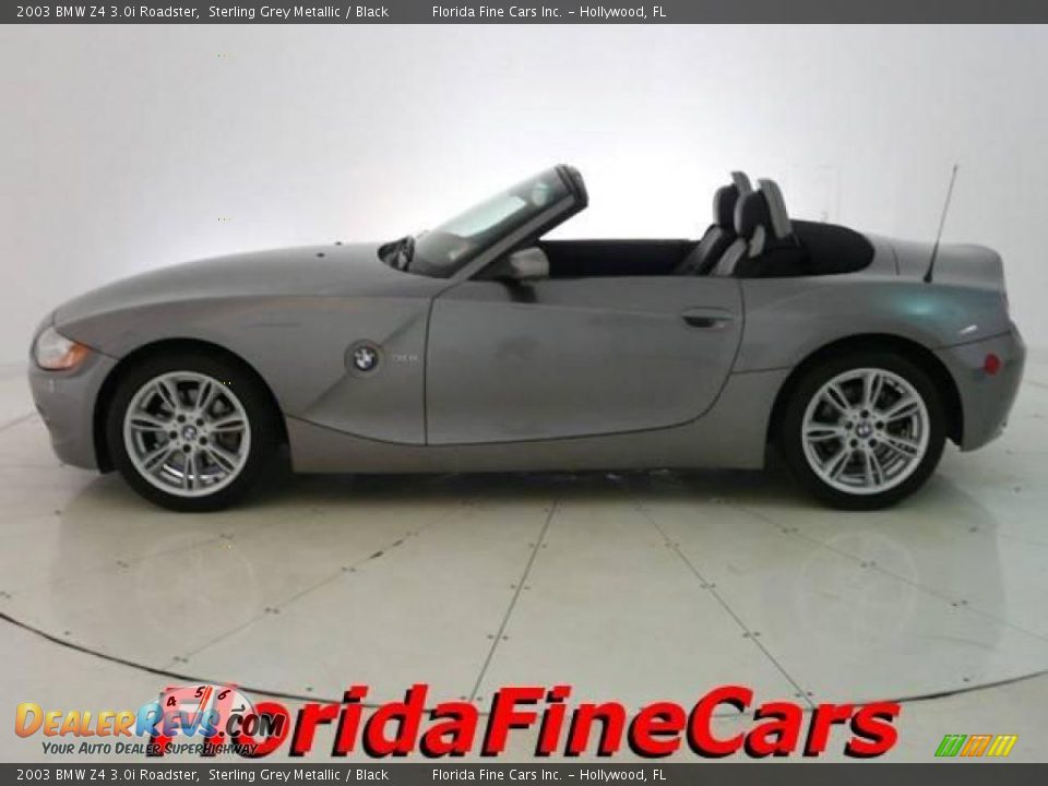 2003 BMW Z4 3.0i Roadster Sterling Grey Metallic / Black Photo #3