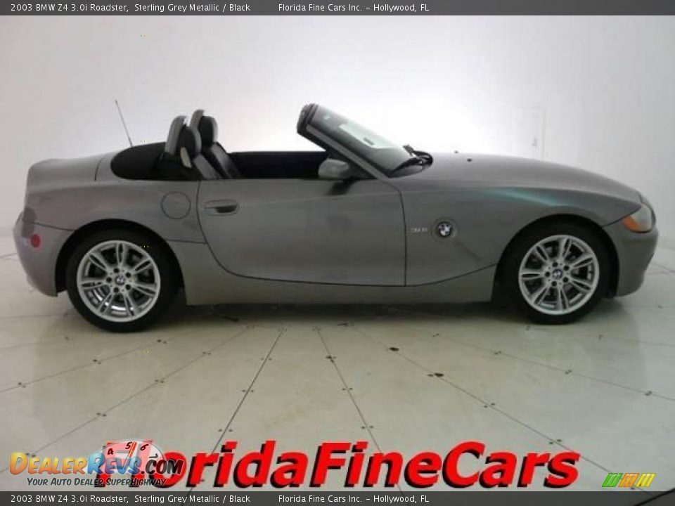 2003 BMW Z4 3.0i Roadster Sterling Grey Metallic / Black Photo #4