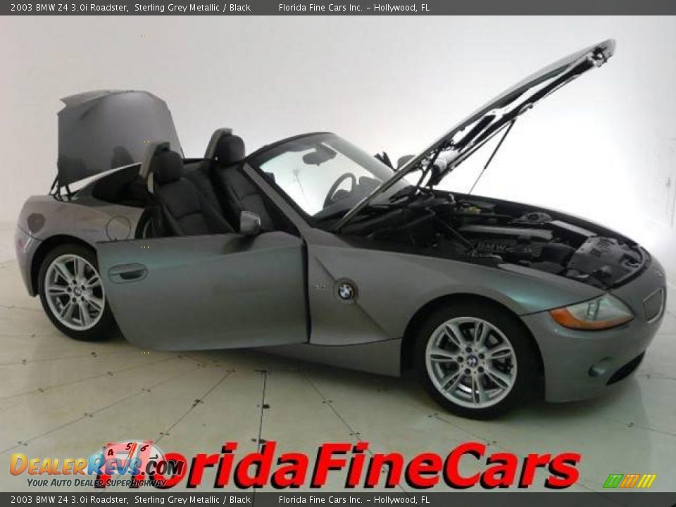 2003 BMW Z4 3.0i Roadster Sterling Grey Metallic / Black Photo #7