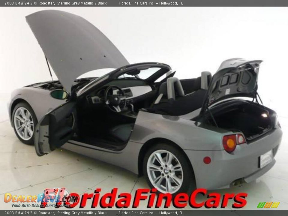 2003 BMW Z4 3.0i Roadster Sterling Grey Metallic / Black Photo #8