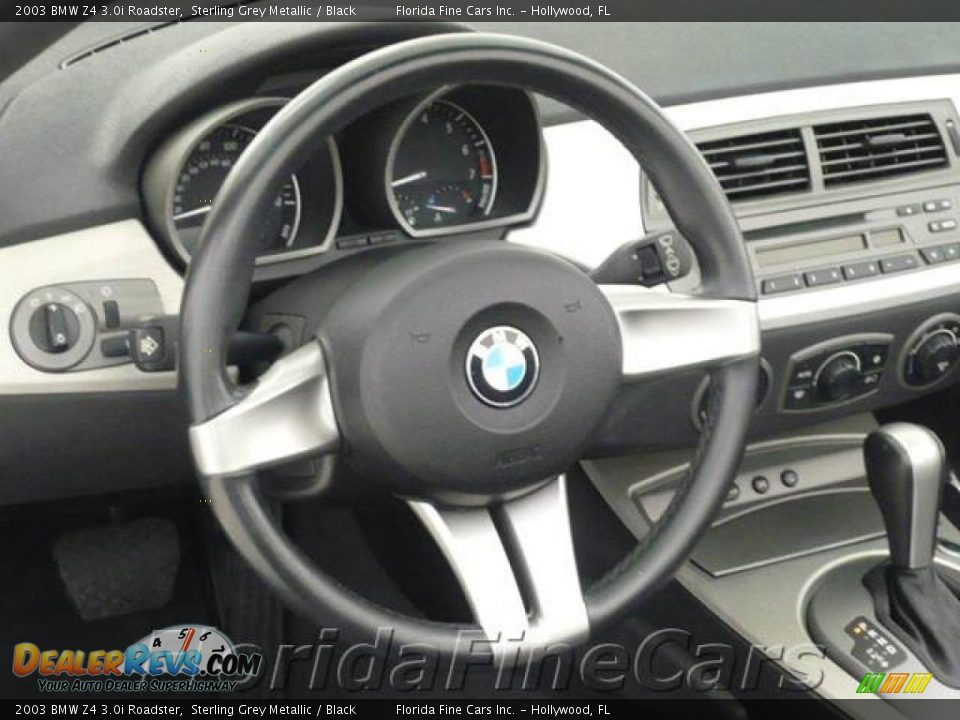 2003 BMW Z4 3.0i Roadster Sterling Grey Metallic / Black Photo #16
