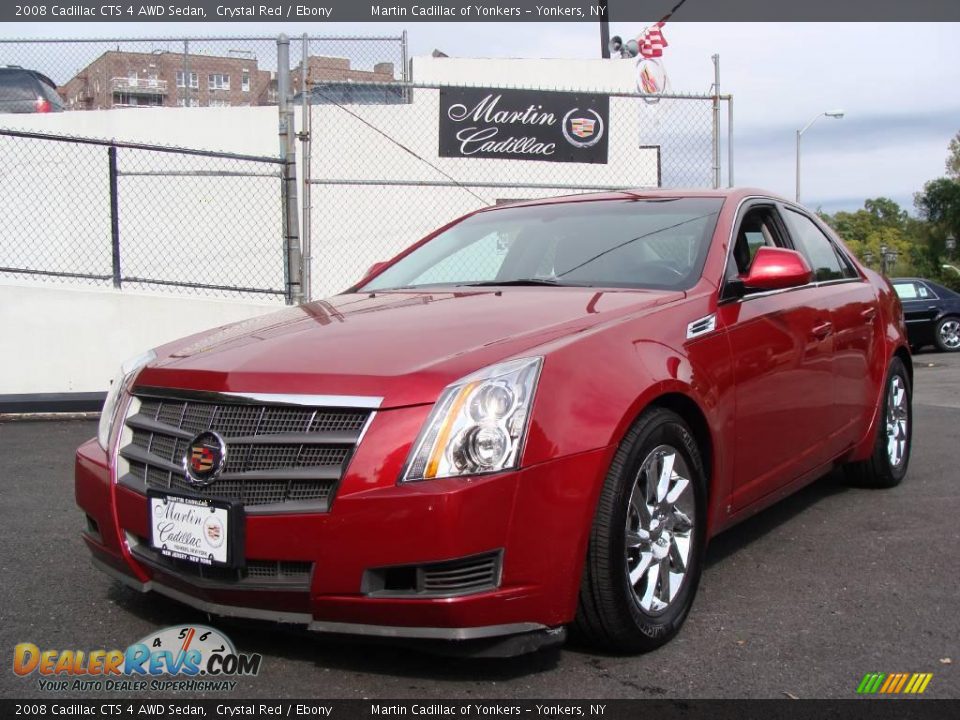 2008 Cadillac CTS 4 AWD Sedan Crystal Red / Ebony Photo #1