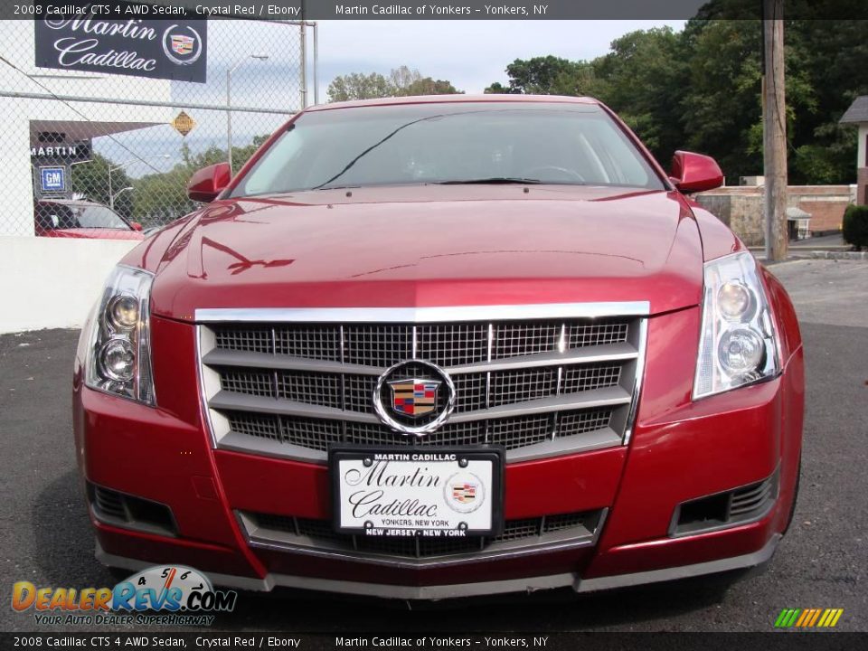 2008 Cadillac CTS 4 AWD Sedan Crystal Red / Ebony Photo #2