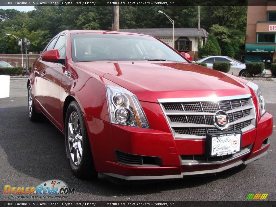 2008 Cadillac CTS 4 AWD Sedan Crystal Red / Ebony Photo #3