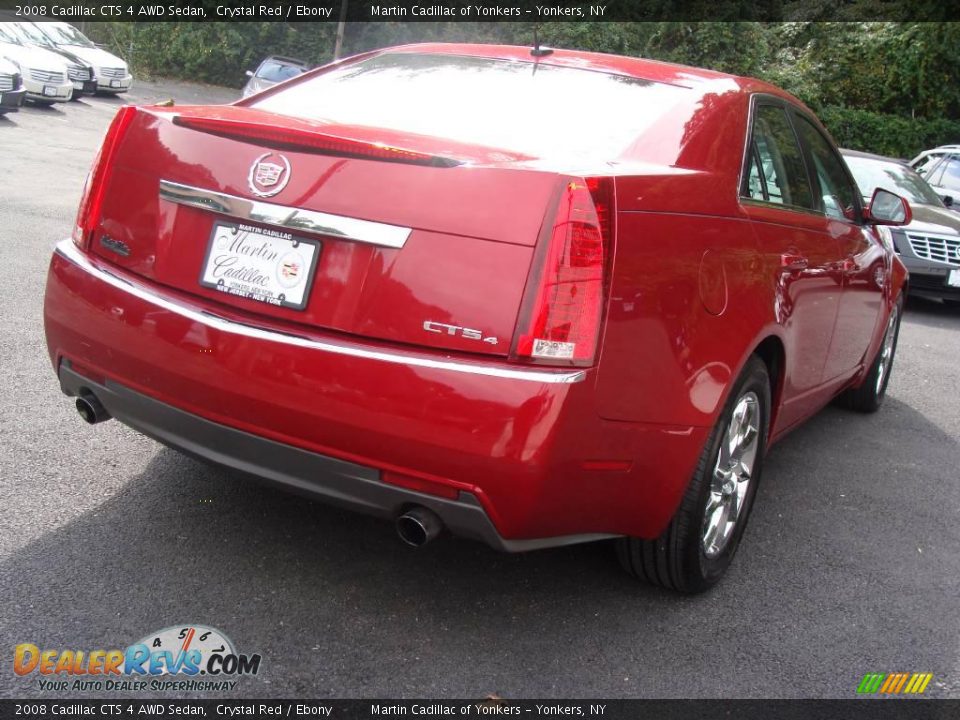 2008 Cadillac CTS 4 AWD Sedan Crystal Red / Ebony Photo #5