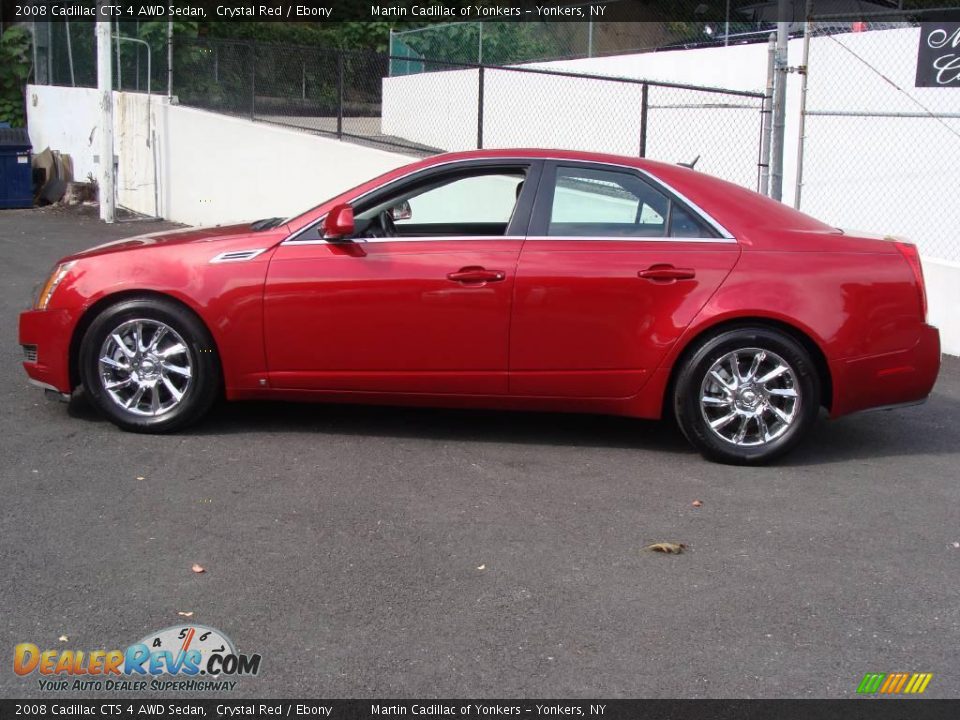 2008 Cadillac CTS 4 AWD Sedan Crystal Red / Ebony Photo #8