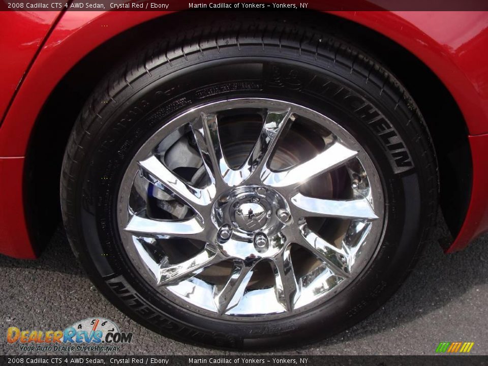 2008 Cadillac CTS 4 AWD Sedan Crystal Red / Ebony Photo #9