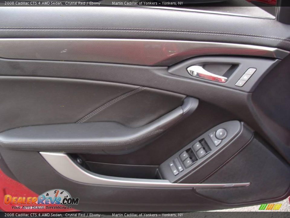 2008 Cadillac CTS 4 AWD Sedan Crystal Red / Ebony Photo #11