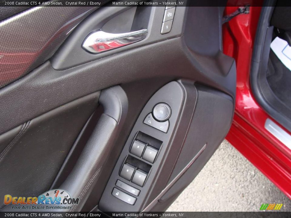 2008 Cadillac CTS 4 AWD Sedan Crystal Red / Ebony Photo #12