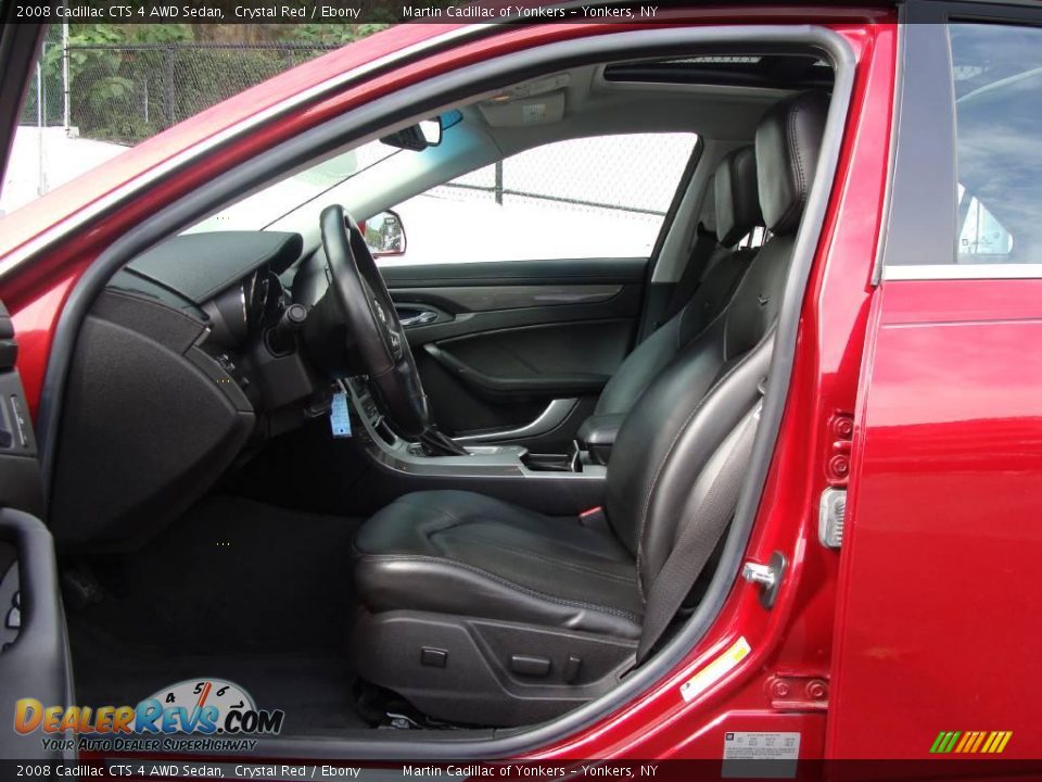 2008 Cadillac CTS 4 AWD Sedan Crystal Red / Ebony Photo #13