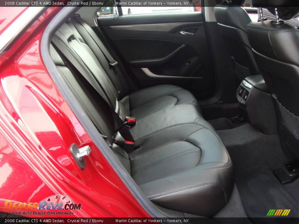 2008 Cadillac CTS 4 AWD Sedan Crystal Red / Ebony Photo #17