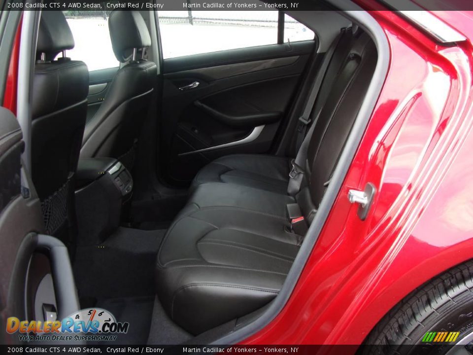 2008 Cadillac CTS 4 AWD Sedan Crystal Red / Ebony Photo #18
