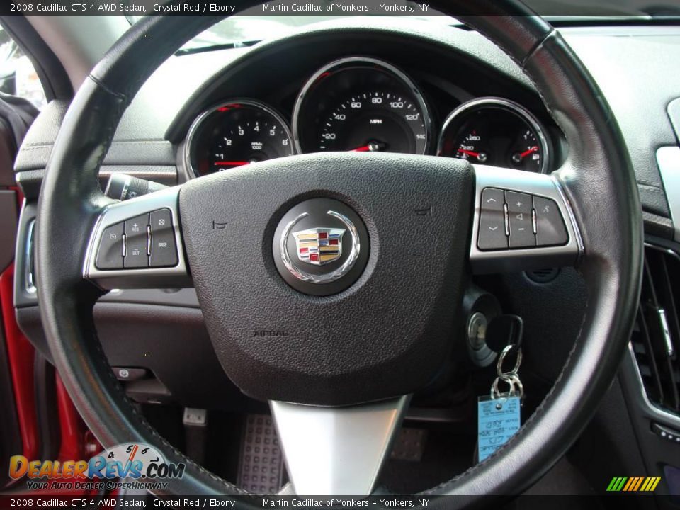 2008 Cadillac CTS 4 AWD Sedan Crystal Red / Ebony Photo #20