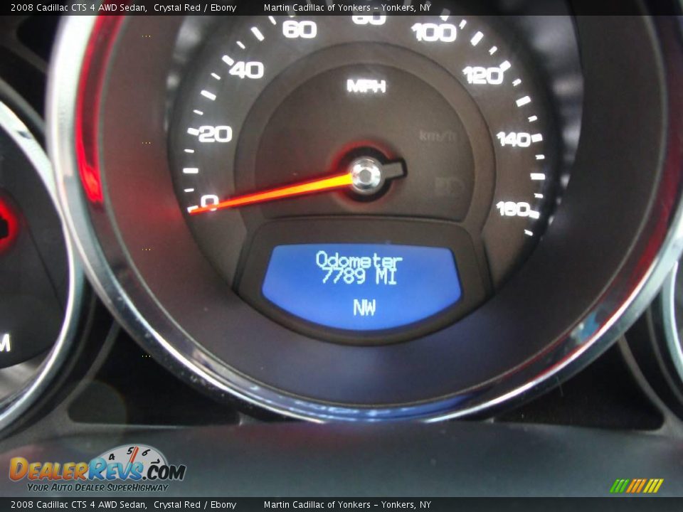 2008 Cadillac CTS 4 AWD Sedan Crystal Red / Ebony Photo #24
