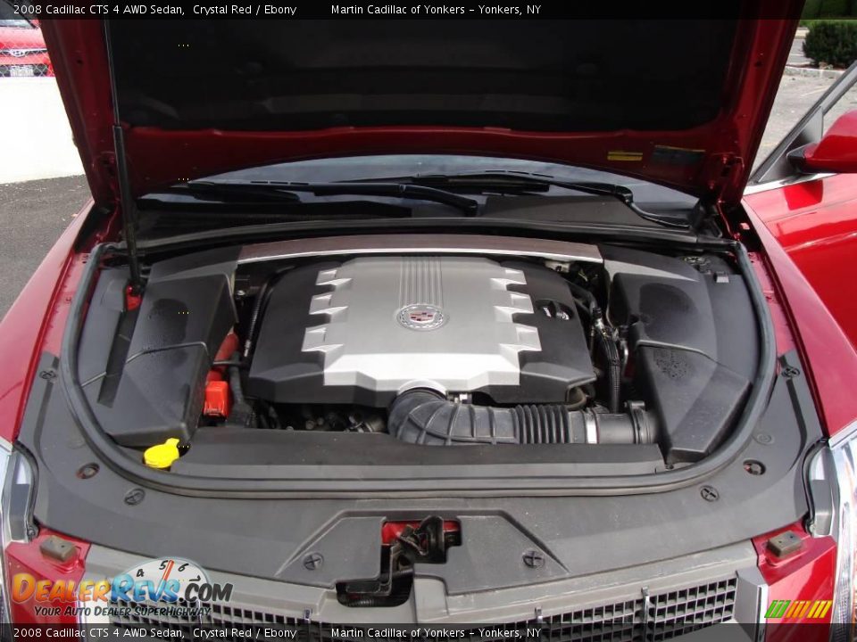 2008 Cadillac CTS 4 AWD Sedan Crystal Red / Ebony Photo #28