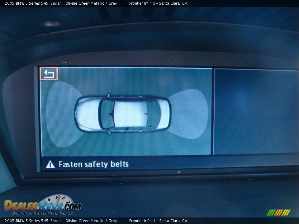 2005 BMW 5 Series 545i Sedan Olivine Green Metallic / Grey Photo #12