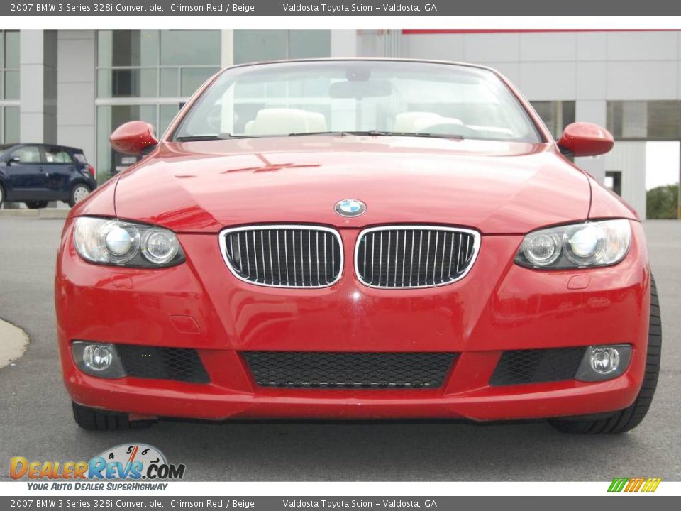 2007 BMW 3 Series 328i Convertible Crimson Red / Beige Photo #2