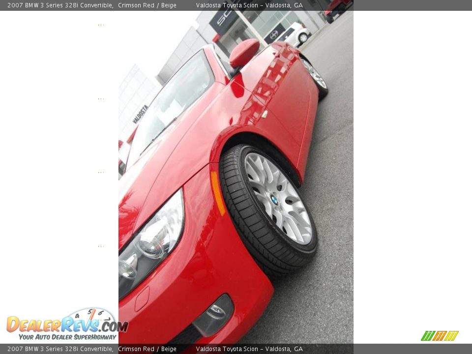 2007 BMW 3 Series 328i Convertible Crimson Red / Beige Photo #3