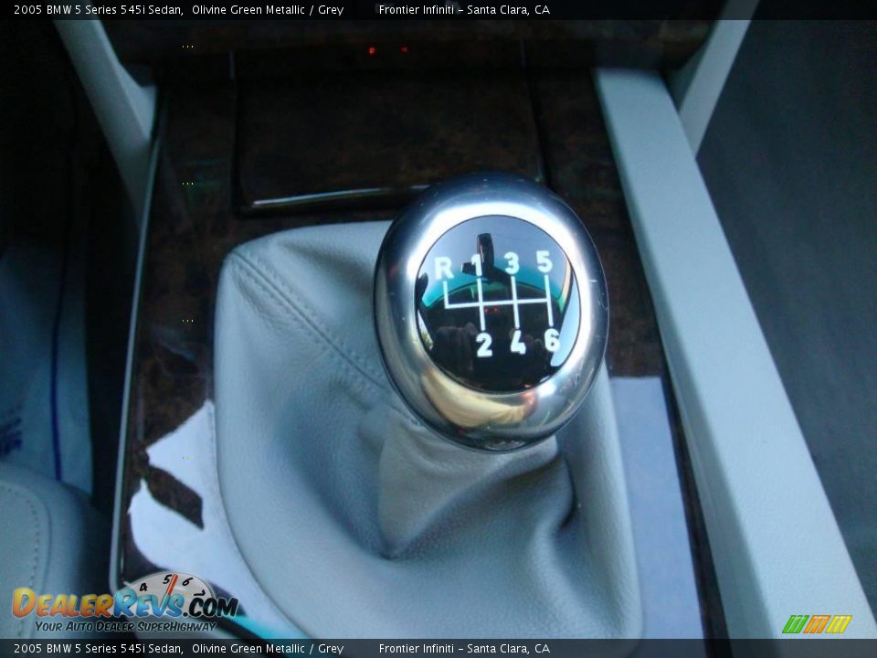 2005 BMW 5 Series 545i Sedan Olivine Green Metallic / Grey Photo #20