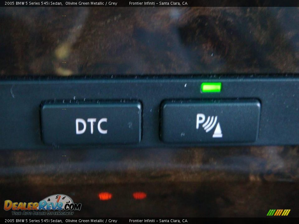 2005 BMW 5 Series 545i Sedan Olivine Green Metallic / Grey Photo #21