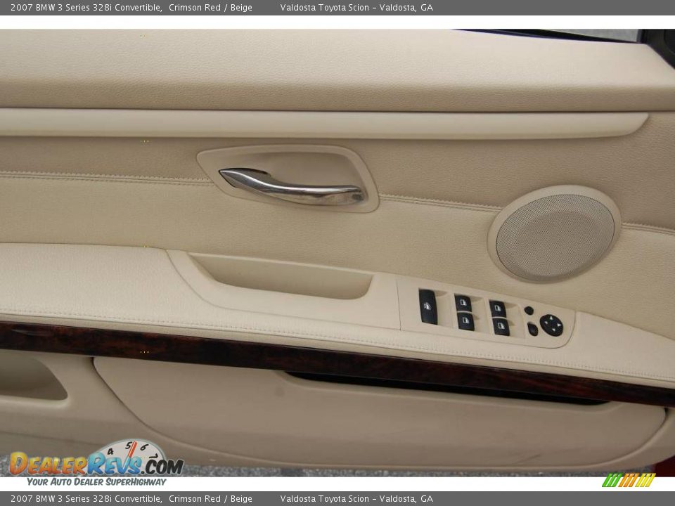 2007 BMW 3 Series 328i Convertible Crimson Red / Beige Photo #13