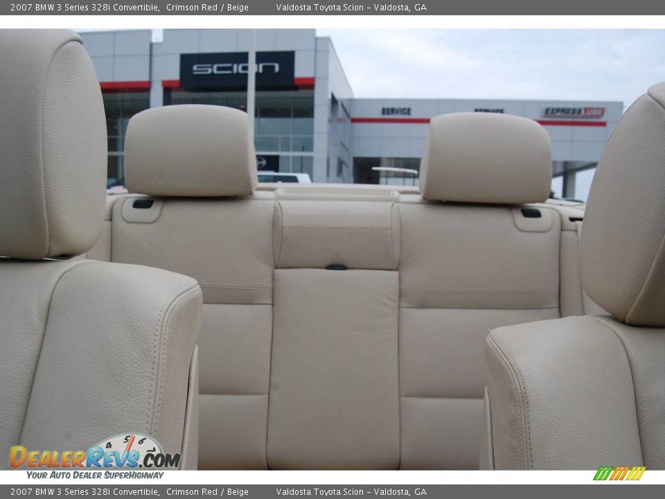 2007 BMW 3 Series 328i Convertible Crimson Red / Beige Photo #14